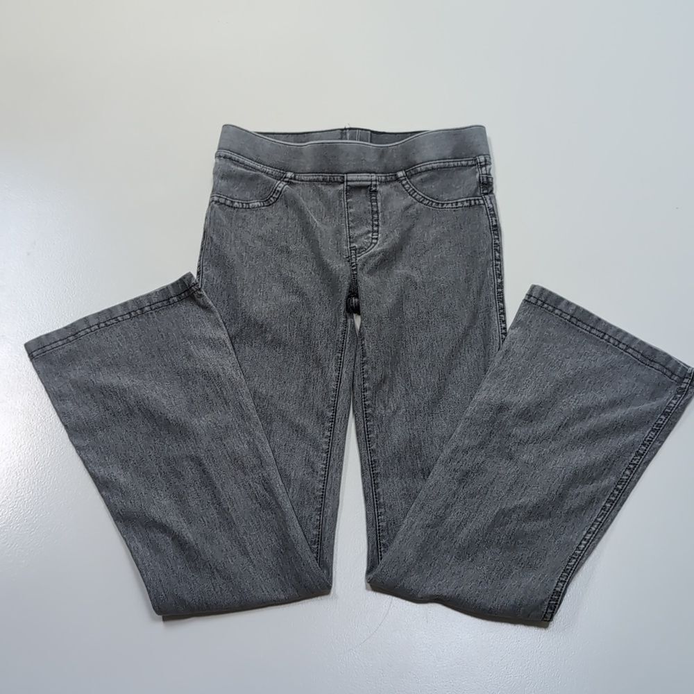 Grey Flare Pull-on Jeans